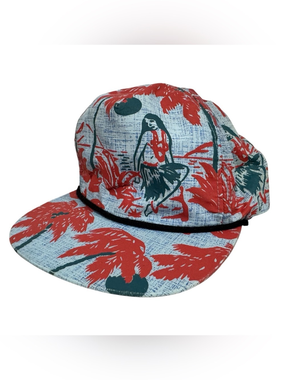 Brixton Henshaw Snapback Cap Hawaiian Floral Print Lightweight
